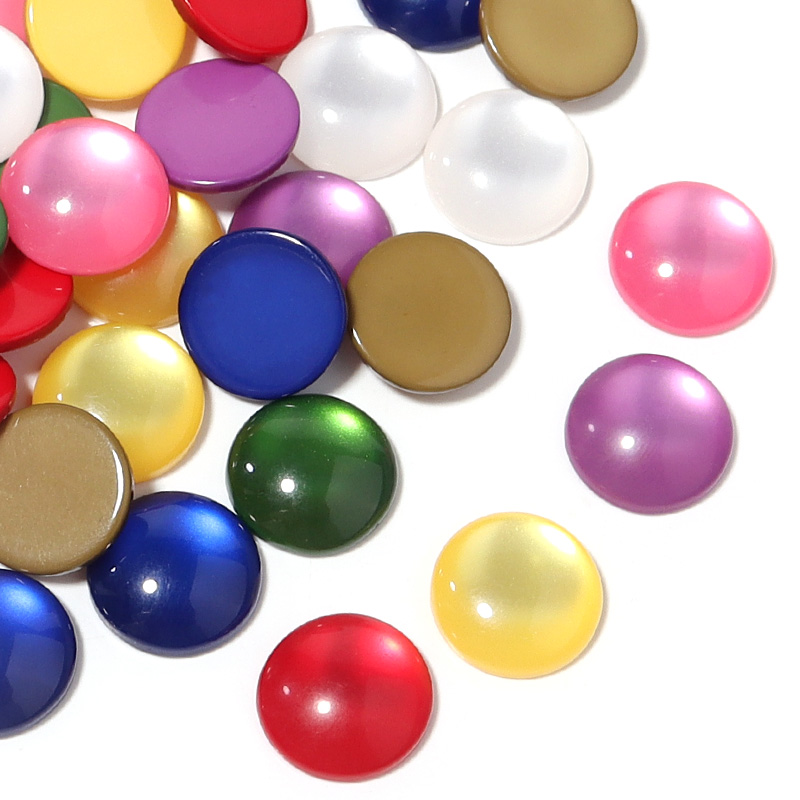Jewelry Making Gemstones - 50 cabochons en résine de couleurs