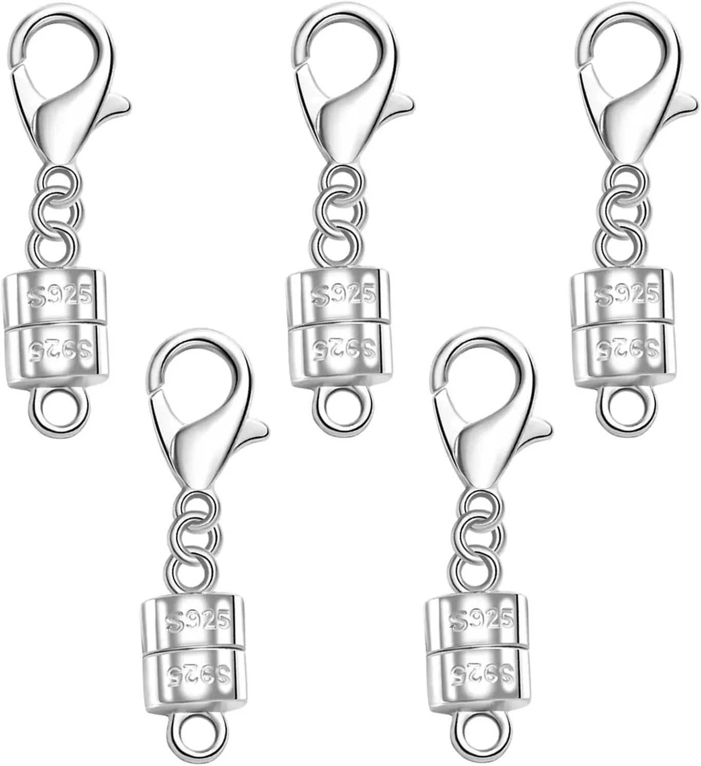 Lobster Clasp Silver - Fermoir magnétique en argent 925 pour