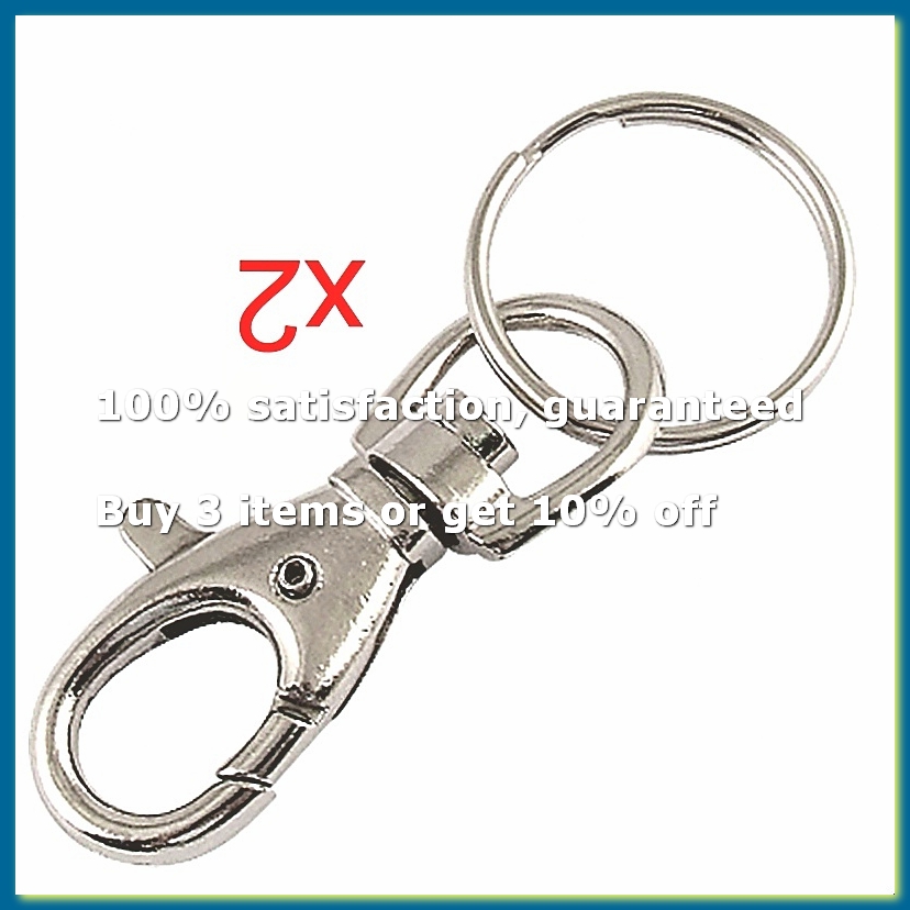 Lobster Clasp Silver - Porte-clés à fermoir à ressort en
