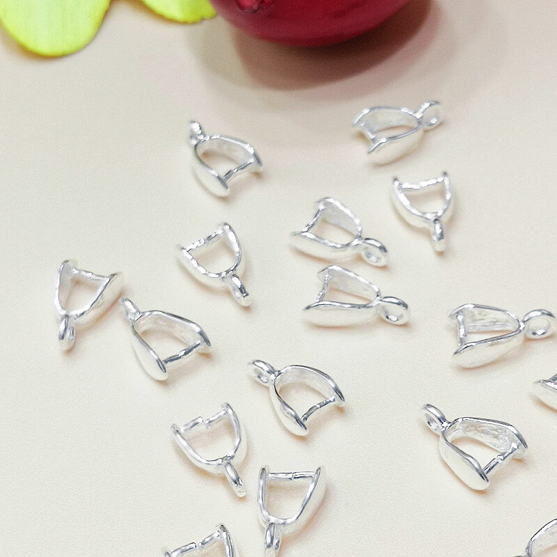 Lobster Clasp Silver - 50 pièces de connecteurs plaqués argent,