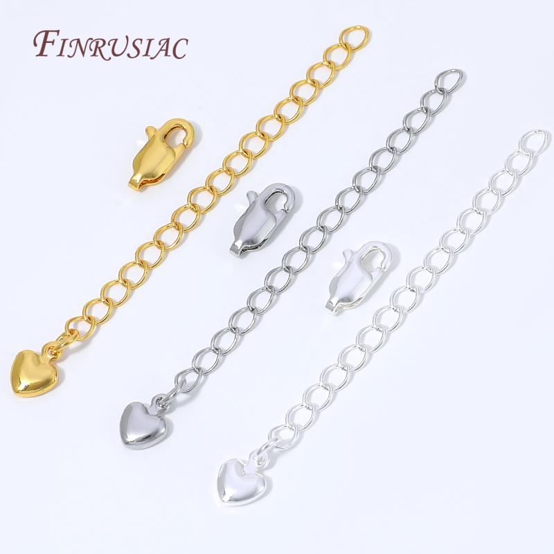 Chaîne d'extension plaquée or  - Lobster Clasp Silver avis et prix