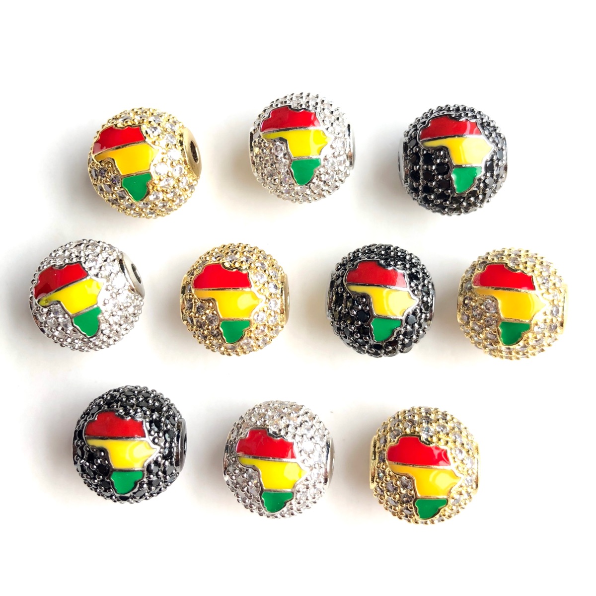 6 pièces de perles intercalair - Jewelry Making History avis et prix