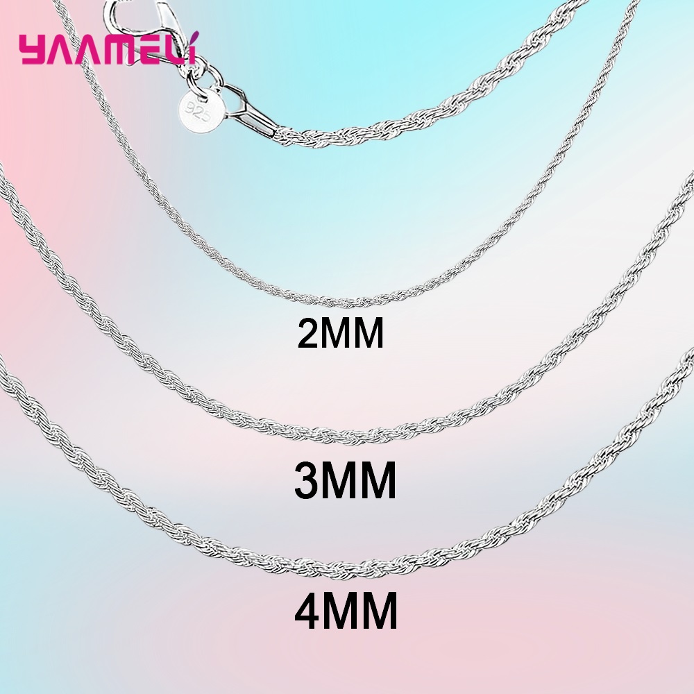 Collier en argent regardé 925  - Lobster Clasp Silver avis et prix