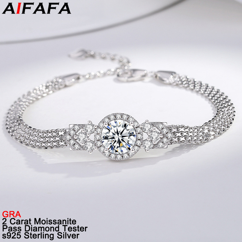 Nouveau 2 Carat D couleur VVS1 - Lobster Clasp Silver avis et prix